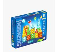 Geomag Magnetic Tiles Gems 16 Piezas - Set de Construcción Paneles Magnéticos Traslúcidos con Piezas - Juguete Educativo Stem - Baldosas Magnéticas de Construcción 16 Piezas