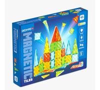 Geomag Magnetic Tiles Gems 44 Piezas- Set Pro de Construcción Magnética - Paneles Traslúcidos con Estilo de Gemas - Baldosas Magnéticas de Construcción - Juguete Stem Premium