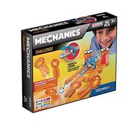 GEOMAG - MECHANICS Challenge - 95 Piezas - Bloques de Construcción Magnéticos para Niños de 7 años - Juego de Construcciones Magnéticas - Aprende Jugando con la Ciencia - STEM - Fabricado en Suiza