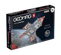 GEOMAG - NASA EDICION ESPECIAL - NASA Raqueta - 84 Piezas - Construcciones Magnéticas para Niños de 8 Años - Construye tu Cohete - Fabricación Suiza - Incluye Barras Magnéticas y Esferas Metálicas