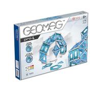 Geomag Pro-L Barras Magnéticas, Plata/Azul, 174 Piezas