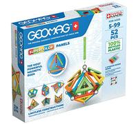 Geomag Supercolor, Juego de Bloques de Construcción Magnéticos para Niños, Juguete Magnético, Colección Verde de Plástico 100% Reciclado, 52 Piezas