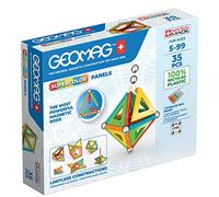Geomag Supercolor, Juego de Bloques de Construcción Magnéticos para Niños, Juguete Magnético, Colección Verde de Plástico 100% Reciclado, 35 Piezas