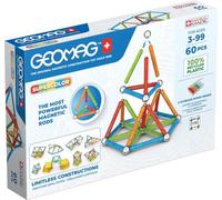 Geomag, Supercolor Recycled, Construcciones Magnéticas, Barras y Paneles de Colores, Paquete de 60 Piezas, Plástico 100% Reciclado