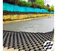 Geomalla, Geomalla escalable para entradas de vehículos - Geocelda de Panal de Abeja de 2 Pulgadas de Altura para estabilización de Grava, Tierra y Lodo en Jardines, Patios y paisajismo - Op