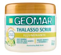 GEOMAR Thalasso Gommage Corps Illuminant avec Sel de la Mer Morte, Sel d’Epsom et Huile d’Amande Douce, 95 pour cent d’Origine Naturelle, Made in Italy, 600 g