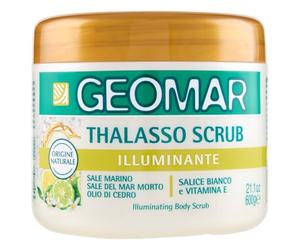 GEOMAR Thalasso Gommage Corps Illuminant avec Sel de la Mer Morte, Sel d’Epsom et Huile d’Amande Douce, 95 pour cent d’Origine Naturelle, Made in Italy, 600 g