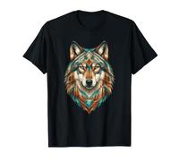 Geometría del tótem del espíritu del Lobo Tribal Azteca Camiseta