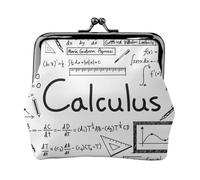 Geometría matemática, cálculo para Geeks,Monedero de Piel sintética, Carteras pequeñas, Monedero con Cierre de Broche