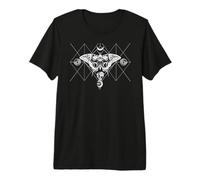 Geometría Oculta Luna Rosa Insecto Bruja Gótico Camiseta Premium