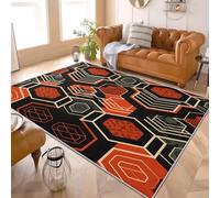 GeometríA Panal Moderno Alfombra de Franela con Base TPR Antideslizante - Lavable en la Lavadora Hipoalergénico Minimalismo Pelo Corto Alfombra, para Salón, Dormitorio 200x300 cm