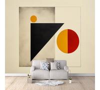 Geometría Papel Pintado Salón Dormitorio 150×105cm Arte Abstracto Moderno Fotomurales Pared Tejido No Tejido Decorativos Murales Fotográfico Moderno Decoración de Paredes
