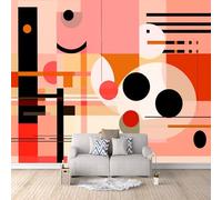 Geometría Papel Pintado Salón Dormitorio 150×105cm Formas Geométricas Abstractas, Arte Moderno Fotomurales Pared Tejido No Tejido Decorativos Murales Fotográfico Moderno Decoración de Paredes