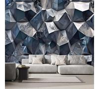 Geometría Poligonal Papel Tapiz Fotográfico 200 x 140 cm Arte Abstracto Papel Pintado Panorámico Fotomurales Pared Tejido No Tejido Murales Decorativos,Para Sala de Estar y Dormitorio