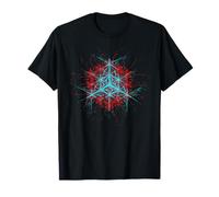 Geometría Sagrada Abstracto Glitch Línea Arte Geométrico Campo Camiseta