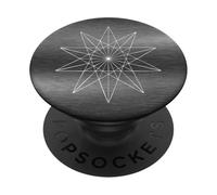 Geometría Sagrada Arte Estrella Antigua Matemática Símbolo Místico Magia PopSockets PopGrip Adhesivo