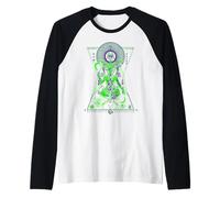 Geometría Sagrada Baphomet - Simbolismo Esotérico Hermético Arte Camiseta Manga Raglan