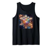 Geometría Sagrada del Cubo de Metatrón Camiseta sin Mangas