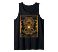 Geometría Sagrada Egipcio Tutankamón Faraón Rey Kemetic Camiseta sin Mangas