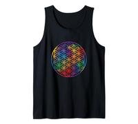 Geometría Sagrada Flor de la Vida Patrón Geométrico Chakra Camiseta sin Mangas