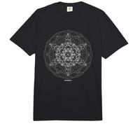 Geometría Sagrada Metatrones Cube Dot Work Comfort Colors Adult Heavyweight T-Shirt