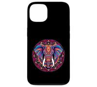 Geometría Sagrada Naturaleza Elefante Estética Mandala Flor Carcasa para iPhone 13