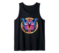 Geometría Sagrada Naturaleza Mariposa Estética Mandala Flor Camiseta sin Mangas