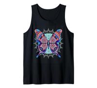 Geometría Sagrada Naturaleza Mariposa Estética Mandala Flor Camiseta sin Mangas