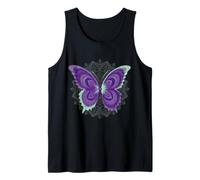 Geometría Sagrada Naturaleza Mariposa Estética Mandala Flor Camiseta sin Mangas