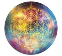 Geometría Sagrada Rompecabezas para Adultos 1000pcs (67.5x67.5cm),Juegos De Desafío De Diseño cósmico Espiritual