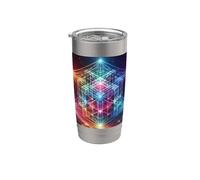 Geometría Sagrada Vaso térmico de acero inoxidable de doble pared