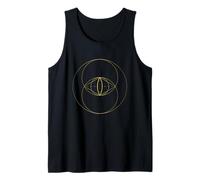 Geometría Sagrada Vesica Piscis Astrología Geométrica Mandala Camiseta sin Mangas