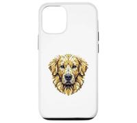 Geometric Art Golden Retriever GR Dog Goldie Carcasa para iPhone 12/12 Pro