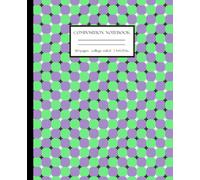 Geometric Fusion Composition Notebook: Green and purple pattern Journal (Violet Meadow)