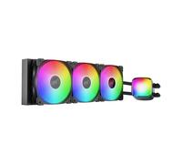 Geometric Future Eskimo Pro - Enfriador de agua líquido para CPU AIO de 360 mm, ventilador RGB PWM Squama 2501B, compatible con Intel® LGA 1700, AMD®AM5, negro (GEO-EP-36B)