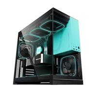 Geometric Future Torre Media de Vidrio Templado M5, Caja para Juegos E-ATX/ATX, Acero de 1,2 mm, Tipo C, Paneles sin Herramientas, Soporte de radiador 420/360, Ventilador ARGB PWM de 140 m x 5