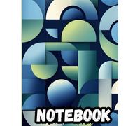 Geometric Harmony Notebook: A Modern 150-Page Single-Ruled Composition Book