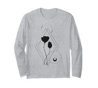 Geometric Heart Fine Line Art Manga Larga