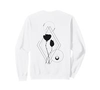 Geometric Heart Fine Line Art Sudadera