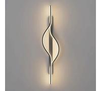 Geometric Long Strip Wall Light, Ultra-Thin Linear Wall Lamp, Black Metal Wall Sconce with Silicone Lampshade, Modern Led Wall Lights, Living Room Decorative Lighting Wall Lamps/100Cm