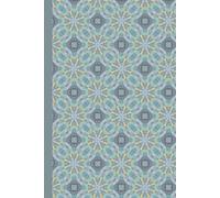 Geometric Mosaic Hardcover Journal: Lined Notebook for Professional and Personal Use, 6 x 9 Inches, 120 Pages, Elegant Blue and Sage Pattern, Durable Hard Cover for Writing and Notes