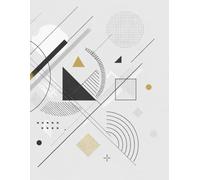 Geometric Patterns A4 Graph Grid Paper Notebook, 110 sheets/220 pages