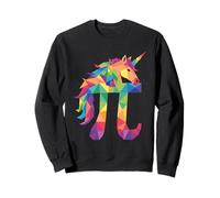 Geometric Rainbow Unicorn Pi Math Teacher 3.14 Pi Day Sudadera