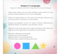 Geometric Shapes in 4 Languages - Figuras Geométricas en 4 Idiomas - Geometrische Formen in 4 Sprachen - Formes Géométriques en 4 Langues: Learn, ... in English, Spanish, German, and French.