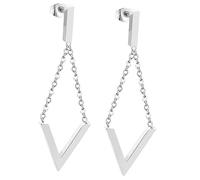 Geometric Triangle Trendy of The Lid Locket for Accessory Diamond Shaped Earrings Ear Women Jewelry Stainless Steel en