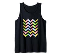 Geométrico Abstracto Chevron Patrón Colores pastel Camiseta sin Mangas