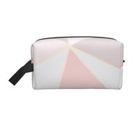 Geométrico De Oro Rosa, Bolsa de Maquillaje Bolsa de cosméticos Bolsa de artículos de tocador de Viaje portátil Organizador de Bolsa de Maquillaje