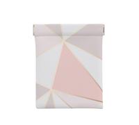 Geométrico De Oro Rosa, Squeeze Top Wallet Bolsa de Almacenamiento para Mujer Monedero pequeño Bolsa de Cambio