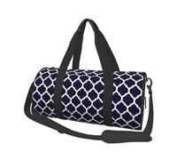 Geométrico marroquí Azul Marino Moderno, Bolsa de Viaje de Gran Capacidad, Bolso Redondo, Bolsa de Viaje Deportiva, Bolsa de Mano, Bolsa de Fitness