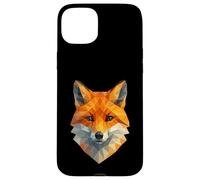 Geométrico Poligonal Fox Bajo Poligonal Animal Wildlife Carcasa para iPhone 15 Plus